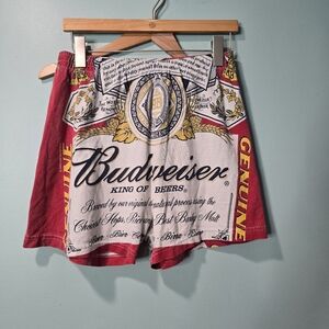 Vintage 2002 Budweiser Cotton Men's Lounge Shorts Size L Made in Canada